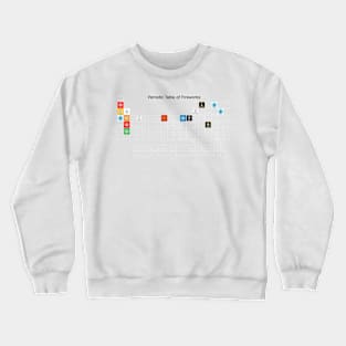 Periodic Table of Fireworks (118 Elements) Crewneck Sweatshirt